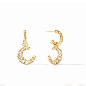 Julie Vos Luna 4-in-1 Hoop and Charm Earrings
